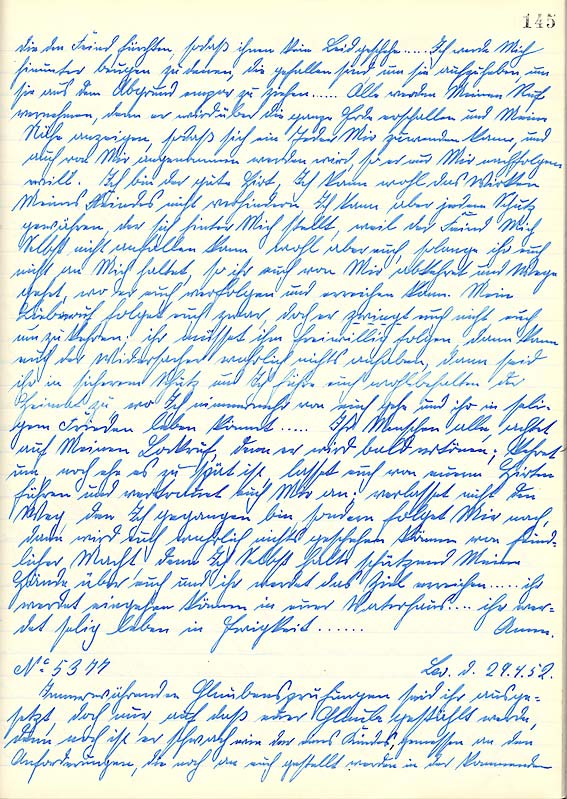 Handschrift/Faksimile einer Bertha Dudde - Kundgabe